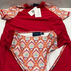 Cabana Life Kids Swim Size 12 Rash guard Rashguard Swimsuit